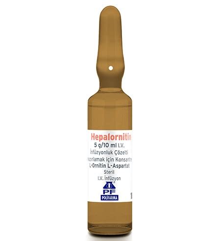 Hepalornitin 5 Mg/10 Ml I.v. Infuzyonluk Cozelti Hazirlamak Icin Konsantre (10 Flakon)