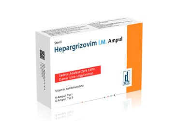 Hepargrizovim I.m. Enjeksiyonluk Cozelti Iceren Ampul (6 Ampul)