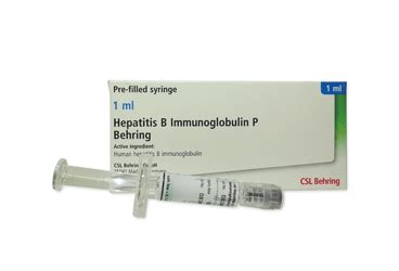 Hepatitis B Immunoglobulin P Behring 200 Iu/1 Ml Im Kullanima Hazir Enjektorde Enjeksiyonluk Cozelti