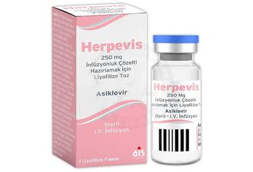 Herpevis 250 Mg Infuzyoluk Cozelti Hazirlamak Icin Liyofilize Toz (5 Flakon)