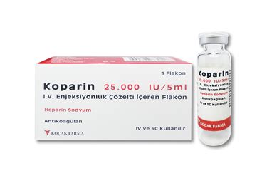 Hexarin 25000 Iu / 5 Ml Iv / Sc Enjeksiyonluk Cozelti (1 Adet)