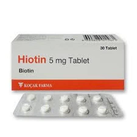 Hiotin 5 Mg 30 Tablet