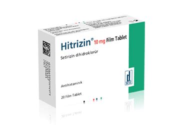 Hitrizin 10 Mg 20 Film Tablet