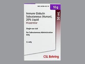 Hizentra 10 G/50 Ml S.c. Uygulama Icin Enjeksiyonluk Cozelti (1 Flakon)