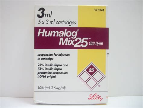 Humalog Mix 25 100 Iu/ml 3ml X5 Kartus