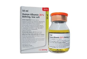 Human Albumin %20 Behring (dusuk Tuz) 50 Ml Iv Infuzyonluk Cozelti Iceren Flakon