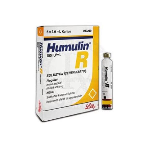 Humulin-r 100 Iu/ml 3 Ml 5 Kartus