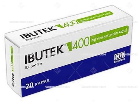 Ibutek 400 Mg 20 Yumusak Jelatin Kapsul