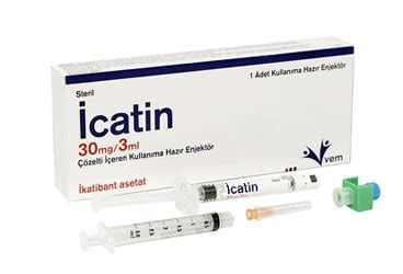 Icatin 30mg/3ml Cozelti Iceren Kullanima Hazir Enjektor