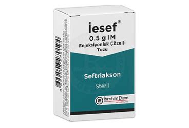 Iesef 0.5 G Im Enjeksiyonluk Cozelti Tozu