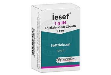 Iesef 1 G Iv Enjeksiyonluk Cozelti Tozu