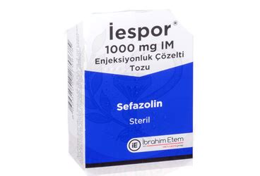 Iespor 1000 Mg Im Enjeksiyonluk Cozelti Tozu (1 Ampul)
