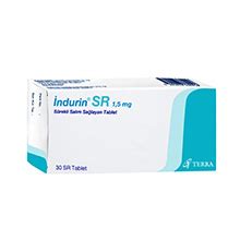 Indurin Sr 1,5 Mg Surekli Salim Saglayan 30 Film Kapli Tablet