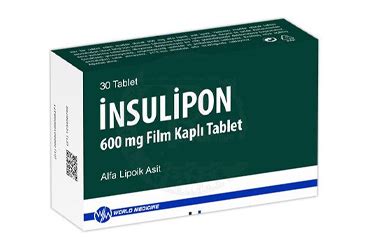 Insulipon 600 Mg Film Kapli Tablet (30 Tablet)