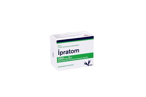 Ipratom 250 Mcg/2 Ml Nebulizasyon Icin Tek Dozluk Inhalasyon Cozeltisi