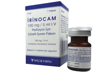 Irinocam 100 Mg/5 Ml Iv Perfuzyon Icin Cozelti Iceren Flakon 