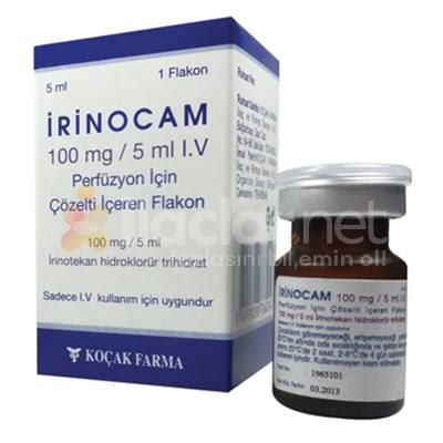 Irinocam 100 Mg/5 Ml Iv Perfuzyon Icin Enjektabl Steril Solusyon