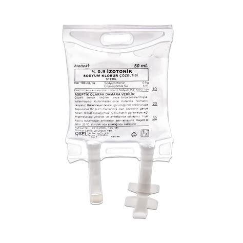 Izotonik Sodyum Klorur Biosel Sol %0,9 500 Ml Setli Sise