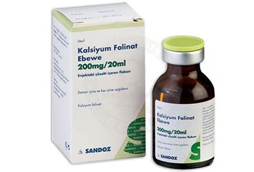 Kalsiyum Folinat Ebewe 200 Mg/20 Ml Enjektabl Solusyon Iceren Flakon