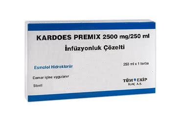 Kardoes Premix 2500 Mg/250 Ml Infuxyonluk Cozelti