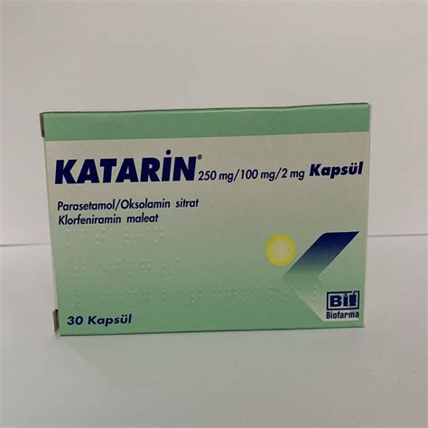 Katarin 250 Mg/100 Mg/2 Mg 30 Kapsul
