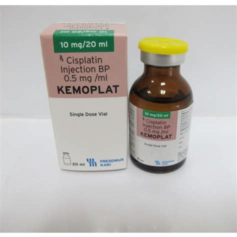 Kemoplat 10 Mg/20 Ml Iv Enjektabl Solusyon Iceren 1 Flakon