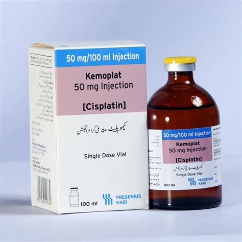 Kemoplat 50 Mg/100 Ml Iv Enjektabl Solusyon Iceren 1 Flakon