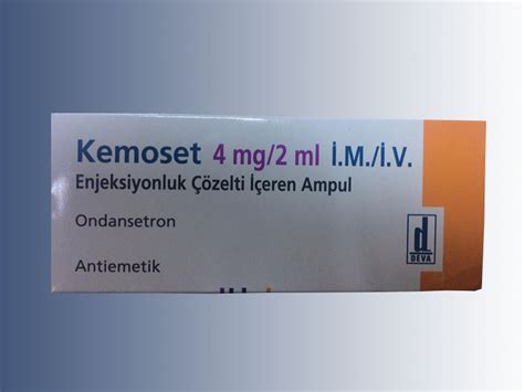 Kemoset 4 Mg/2 Ml Im/iv Enjeksiyonluk Cozelti Iceren 1 Ampul