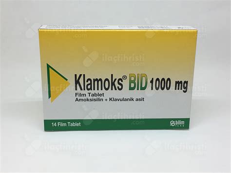 Klamoks Bid 1000 Mg 14 Film Tablet