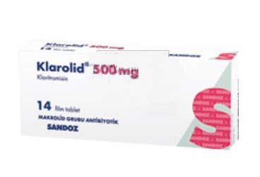 Klarolİd 500 Mg Fİlm Tablet (14 Tablet)