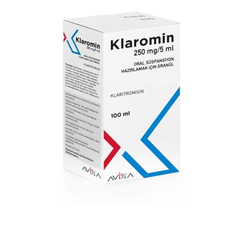 Klaromin 250 Mg 100 Ml Suspansiyon
