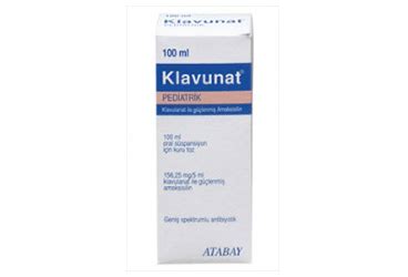Klavunat 156,25 Mg 100 Ml Suspansiyon