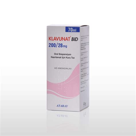 Klavunat Bid 200/28 Mg 70 Ml Oral Suspansiyon