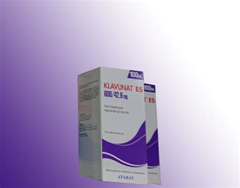 Klavunat Es 600/42,9 Mg Oral Suspansiyon Icin Kuru Toz 100 Ml