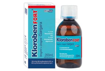 Kloroben Fort 3 Mg/ml + 2mg/ml 200 Ml Gargara