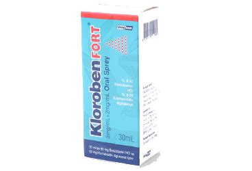 Kloroben Fort 3 Mg/ml + 2mg/ml 30 Ml Oral Sprey