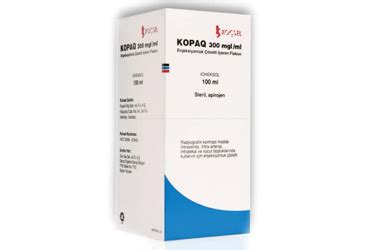 Kopaq 300 Mg/ml 100 Ml Enjenksiyonluk Cozelti Iceren Flakon