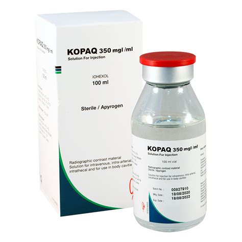 Kopaq 350 Mg/ml 50 Ml Enjenksiyonluk Cozelti Iceren Flakon
