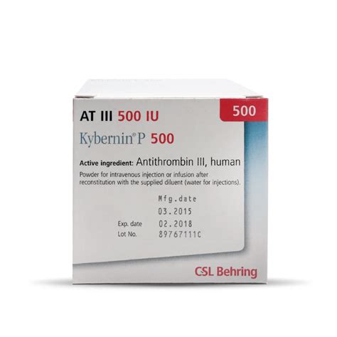 Kybernin-p 500 Iu Iv Enjeksiyonluk/infuzyonluk Liyofilize Toz Ve Cozucusu