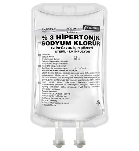 Lafleks %3 Hipertonik Sodyum Klorur Cozeltisi 150 Ml (setsiz)
