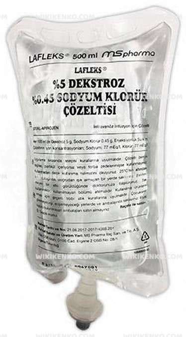 Lafleks %5 Dekstroz %0,45 Sodyum Klorur Coz. 1000 Ml Setli