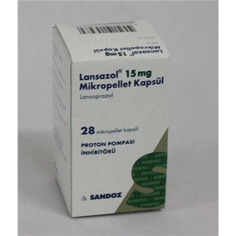 Lansazol 15 Mg 28 Mikropellet Kapsul