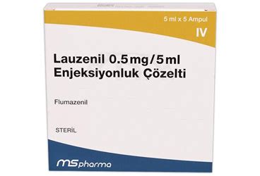 Lauzenil 0,5 Mg/5 Ml Iv Enjeksiyonluk Coz. Iceren 5 Ampul