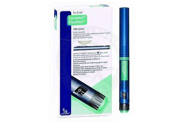 Levemir Flexpen 100u/ml 5x3ml Kull.hazir Dolu Enj. Kalemi Icinde Enj. Coz.