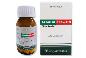 Lipolin 600 Mg Hr 30 Film Tablet