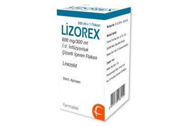 Lizorex 600mg/300ml Iv Infuzyon Cozelti Iceren Flakon (1 Flakon)