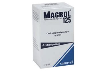 Macrol 125 Mg/5 Ml Oral Suspansiyon Icin Granul 100 Ml