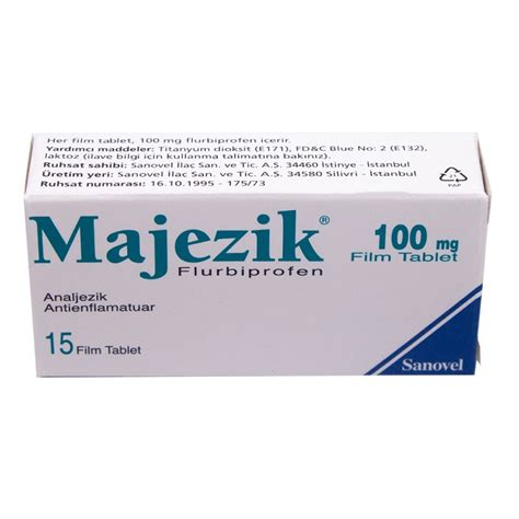 Majezik 100 Mg 15 Film Tablet