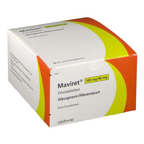 Maviret 100 Mg/40 Mg 84 Film Kapli Tablet