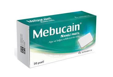 Mebucain 2 Mg/1 Mg Naneli Pastil (20 Adet)